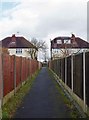 Public footpath to Franche Road, Kidderminster