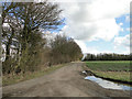 Entrance and track to Tannington Lodge