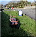 Roadside bench in Pontlliw