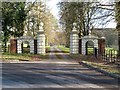 Entrance gates to Place Newton