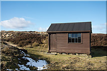 NZ0342 : Shooting hut beside Washpool Gill by Trevor Littlewood