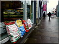 Potatoes for sale, Market Street, Omagh