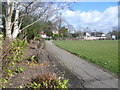 Path along the edge of Basing Hill Park