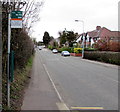 Comprehensive School bus stop sign, Radyr, Cardiff