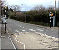 Zebra crossing and speed camera near Radyr Comprehensive School, Cardiff