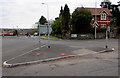 Triangular island at the northern end of Waterhall Road, Cardiff