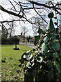 The top of the village pump and village sign