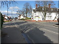 At the junction of Station Road with Yardley Fields Road