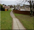 Path from Llantrisant Road to Heol Seddon,  Danescourt, Cardiff