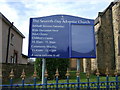 Sign for the Seventh Day Adventist Church, Old Whittington