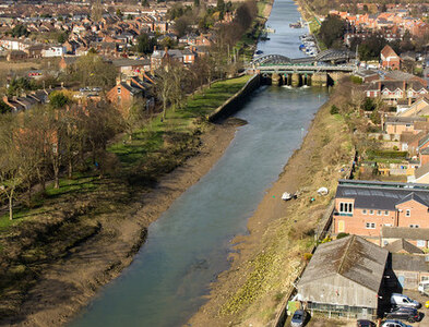 TF3244 : River Witham, Boston by David P Howard