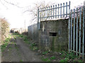 WW2 hexagonal pillbox below the embankment