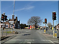 Traffic lights at the Nacton Road  - Maryon Road junction