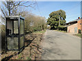 Telephone box near Sycamore Farm