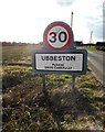 TM3271 : Ubbeston Village Name sign by Geographer