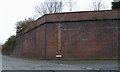 Massive brick wall, All Saints Road