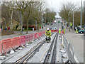 Track repairs on Southchurch Drive