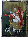 Sign for the Wellington, Oldham (north side)