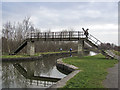 SJ6499 : Canal footbridge by William Starkey