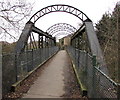 Railway footbridge near Danescourt railway station, Cardiff