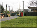 K6 telephone box beside Falkenham Road