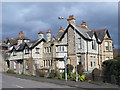 NY9864 : Houses at the north end of Corbridge Bridge by Mike Quinn