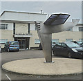 SP8267 : Sywell - Aviator Hotel and Aeroplane sculpture by Rob Farrow