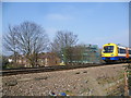 London Overground train near Harringay Green Lanes station