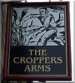 Sign for the Croppers Arms