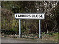 TM2373 : Farriers Close sign by Geographer