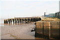 Depth markers on a disused lock, Grimsby Fish Dock