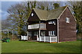 Cricket pavilion at Coombe Bissett