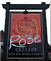 Sign for the Rose Cottage