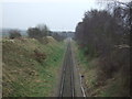 Railway line serving Thoresby Colliery