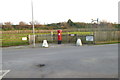 Pillar box by recreation area at south end of Alleyne Way