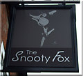 Sign for the Snooty Fox, Ollerton