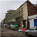 TA0928 : Scaffolding on Humber Street, Hull by Ian S