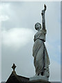 War Memorial (detail) in Pontrhydfendigaid, Ceredigion