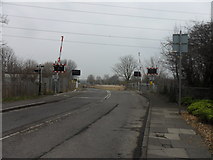 NZ3072 : Holywell Level Crossing by Anthony Foster
