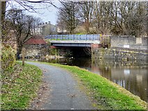 SD8433 : Leeds and Liverpool Canal, Bank Hall Works Arm Bridge by David Dixon