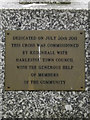 TM2584 : Plaque on the Memorial off Church Lane by Geographer