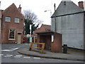 Bus stop and shelter on Main Street, Ollerton