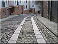 Horse-drawn cart tracks in Hanover Street, NE1