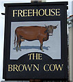 Sign for the Brown Cow, Louth