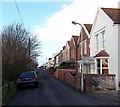 Houses and riverbank, Clyce Road, Highbridge