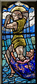 TQ5202 : St Peter window, St Andrew's church, Alfriston by Julian P Guffogg