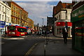 Acton High Street at the junction with Church Road