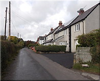 SJ2835 : Vicarage Lane houses, Weston Rhyn by Jaggery
