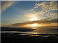 SD4264 : Sunset over Morecambe Bay by Steve  Fareham