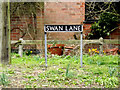 TM2483 : Swan Lane sign by Geographer